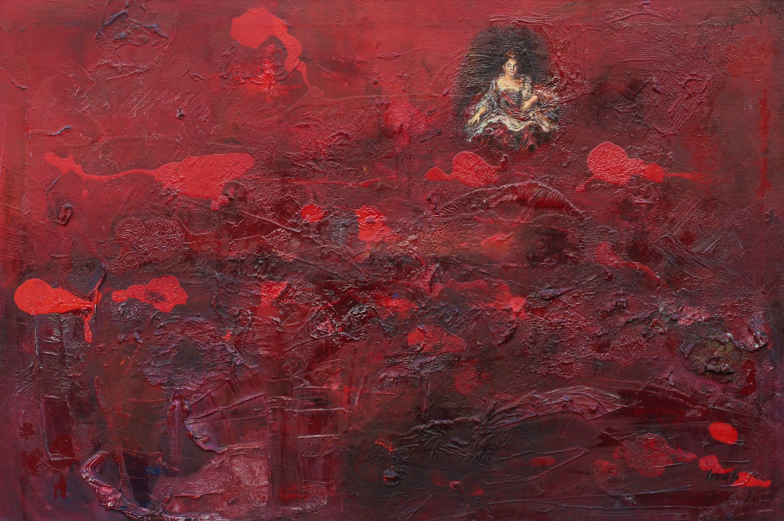 Miniatures (Queen) of Abstract, 63.5cmx91.5cm, 2014 (private collection) Locarno, Switzerland